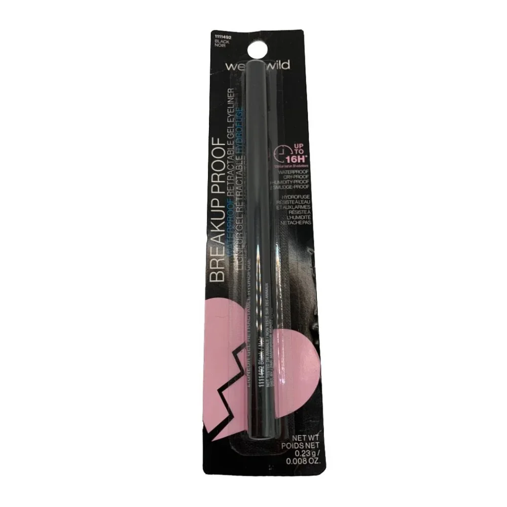NWT WET N WILD Breakup Proof Waterproof Gel Eyeliner & Smoky Liner Brush Bundle